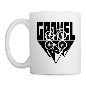 Gravel Bike Mountains Reflection Bike - Mug - white - Left