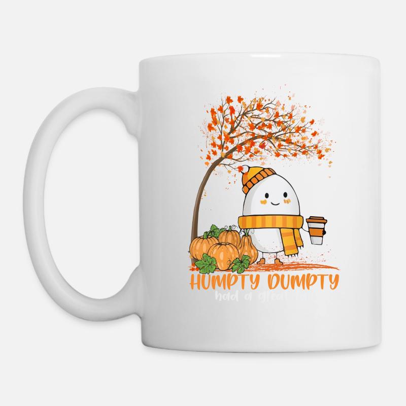 Humpty Dumpty Egg Fall Pumpkin Spice Latte - Tasse - Weiß