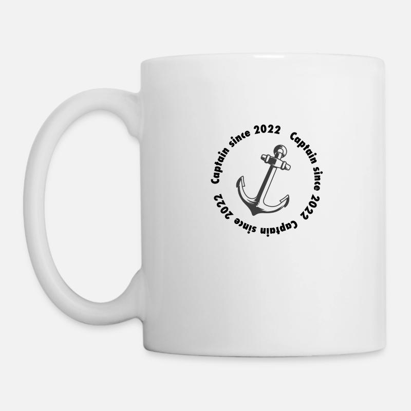 Captain since 2022, Kapitän, Bootsführerschein - Tasse - Weiß