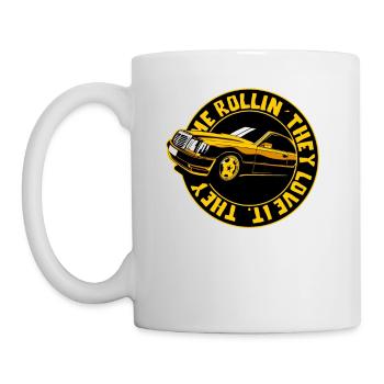 Sie sehen mich rollen, in meinem Auto - Tasse - Weiß - Links