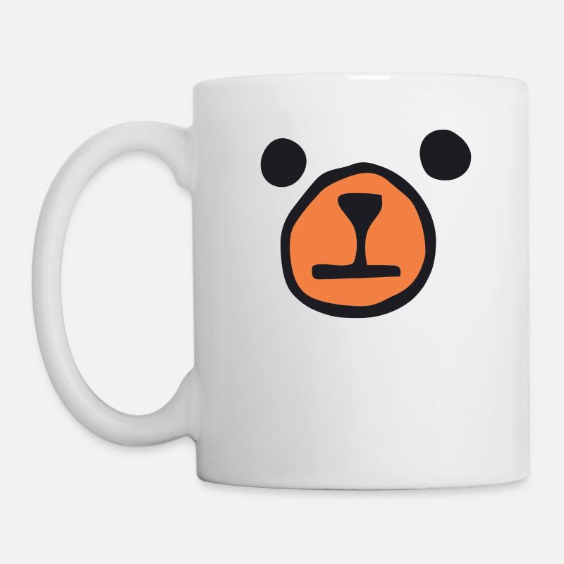 Bären Gesicht - Bär - Tasse - Weiß