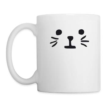 Katze - Tasse - Weiß - Links