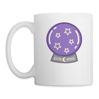 Predict the future in a crystal ball - Mug - white - Left