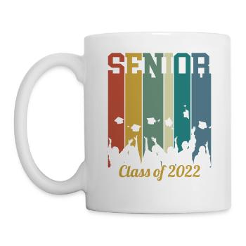 Senior Class Of 2022 Vintage Retro - Mug - white - Left
