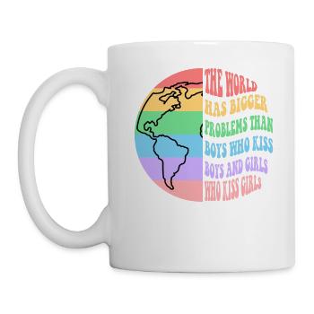 Boys Who Kiss Boys Girls Who Kiss Girls - Mug - white - Left