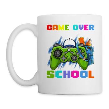 Game Over Back To School - Tasse - Weiß - Links