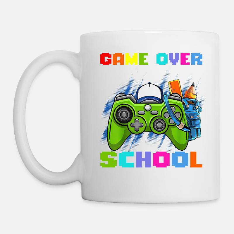 Game Over Back To School - Tasse - Weiß