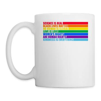 La science LGBTQ est la vraie question de la vie des Noirs - Mug blanc - blanc - Gauche
