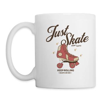 Just Skate Don’t Hate - Continuez à rouler skate ou mourez - Mug blanc - blanc - Gauche