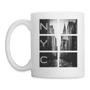 Places de New York - Mug blanc - blanc - Gauche
