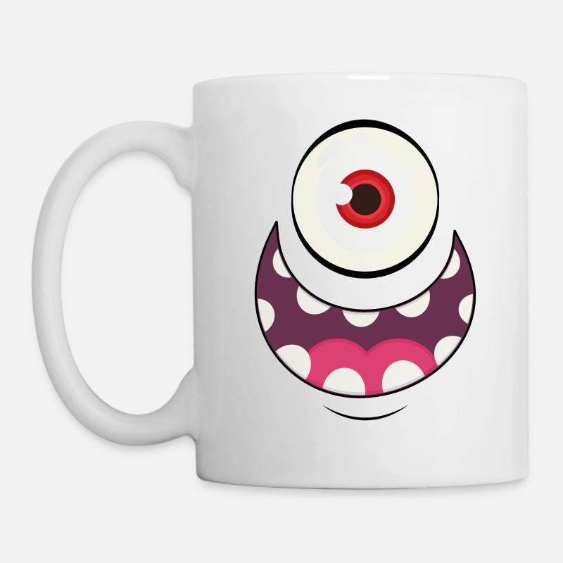 Monster Face 2 - Mug blanc - blanc