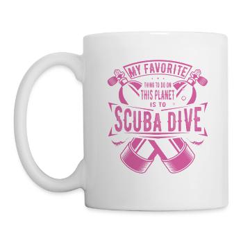 My Favorite thing to do is Scuba Diving Gift - Mug - white - Left