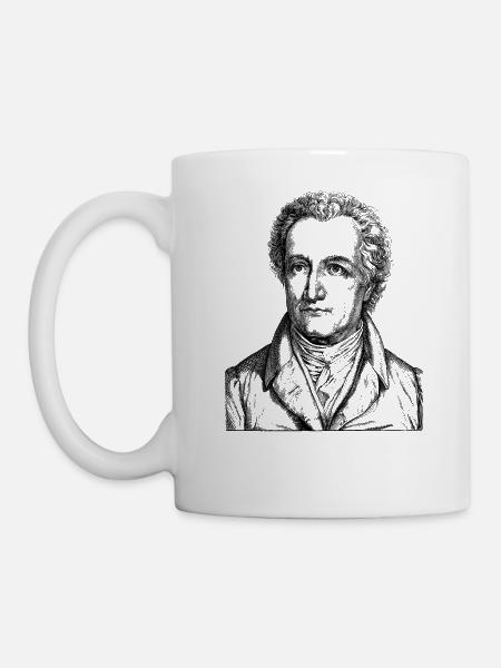 Johann Wolfgang von Goethe - Tasse - Weiß