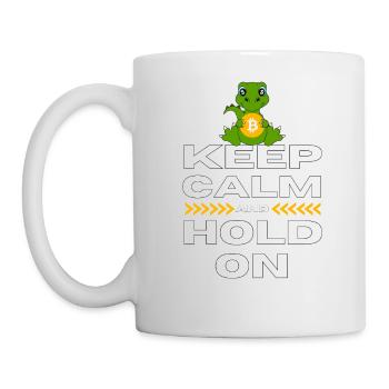 Keep Calm and Hold On Bitcoin - Mug - white - Left