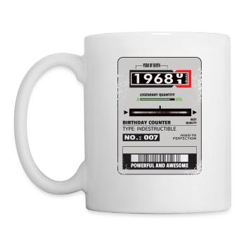 Compteur triphasé anniversaire 1968 cadeau - Mug blanc - blanc - Gauche