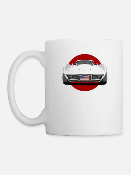 Echtes amerikanisches Muscle-Car - Tasse - Weiß
