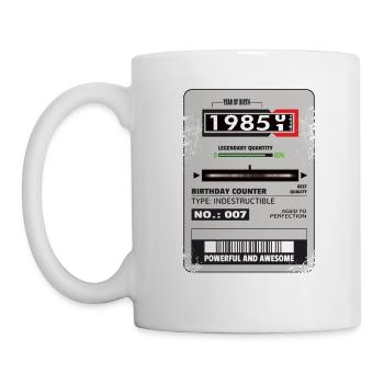 Three-phase meter birthday 1985 Gift - Mug - white - Left