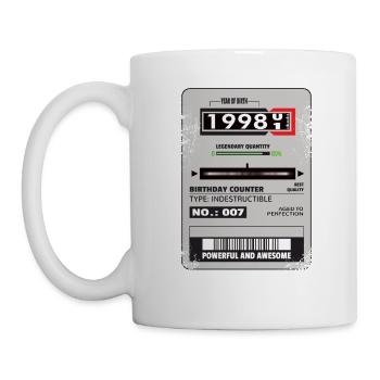 Three-phase meter birthday 1998 gift - Mug - white - Left