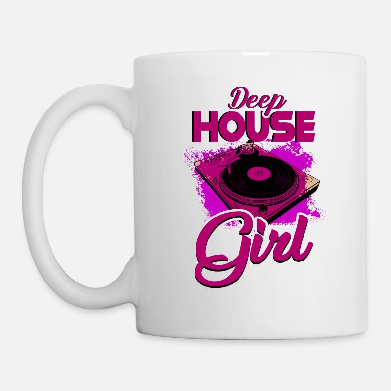 Deep House Girl - Mug - white