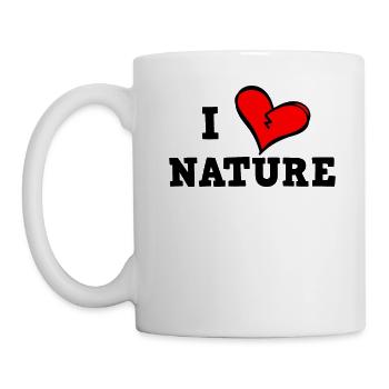 J’aime la nature - Mug blanc - blanc - Gauche