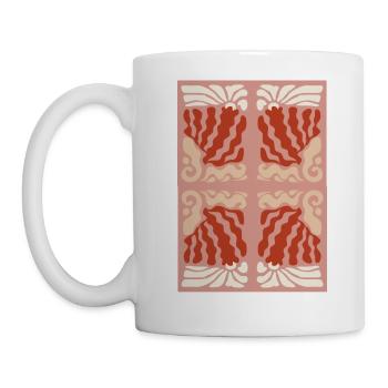 Art Nouveau, Arts & Crafts, Esthétique, Vintage-1900 - Mug blanc - blanc - Gauche