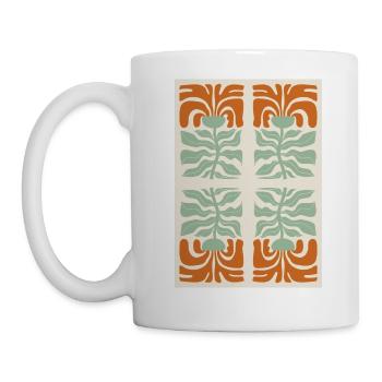 Art Nouveau, Arts & Crafts, Esthétique, Vintage-1900 - Mug blanc - blanc - Gauche