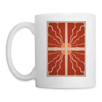 Art Nouveau, Arts & Crafts, Esthétique, Vintage-1900 - Mug blanc - blanc - Gauche