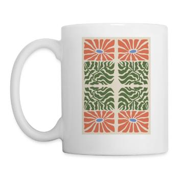 Art Nouveau, Arts & Crafts, Esthétique, Vintage-1900 - Mug blanc - blanc - Gauche