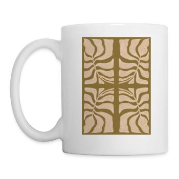 Art Nouveau, Arts & Crafts, Esthétique, Vintage-1900 - Mug blanc - blanc - Gauche
