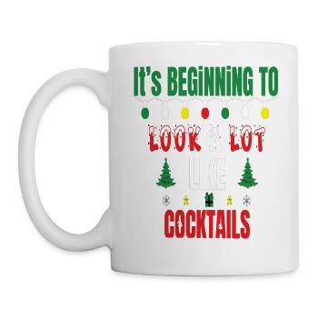 It's Beginning to Look a Lot Like Cocktails - Tasse - Weiß - Links
