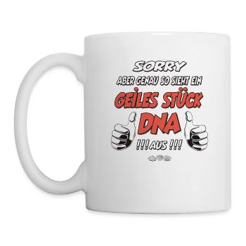 so sieht ein geiles Stück DNA aus Geschenk - Tasse - Weiß - Links