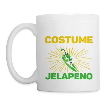C’est mon costume humain, je suis vraiment un jalapeno - Mug blanc - blanc - Gauche