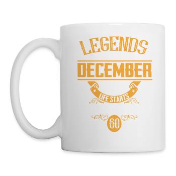 Dictons pour un 60e anniversaire né en décembre 1962 - Mug blanc - blanc - Gauche