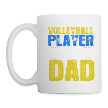 My Favorite Volleyball Player Calls Me Dad - Mug - white - Left