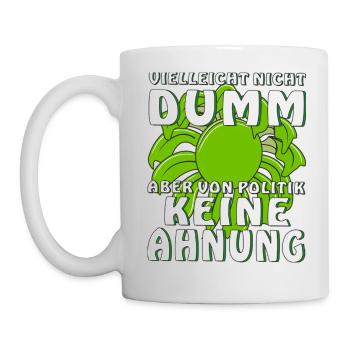 Peut-être pas stupide mais pas de t-shirt - Mug blanc - blanc - Gauche