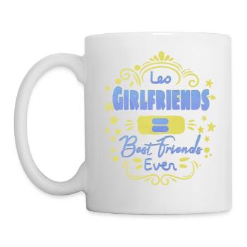 Leo Girlfriends Best Friends Ever Valentine - Tasse - Weiß - Links