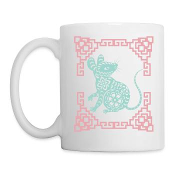 Year of the Rat, Chinese Horoscope China - Mug - white - Left
