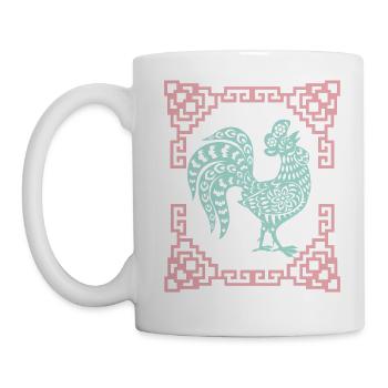 Année du Coq, Horoscope chinois Chine - Mug blanc - blanc - Gauche