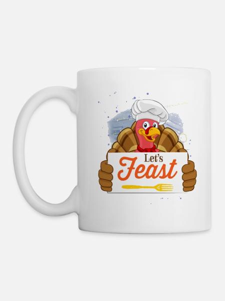Turkey Thanksgiving Turkey Feast - Tasse - Weiß