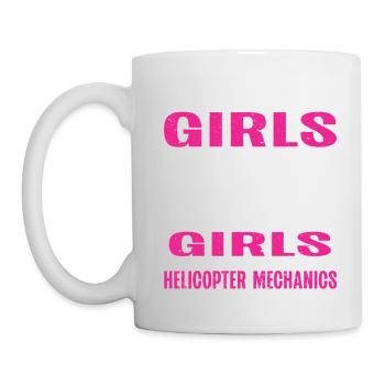 Helicopter Technician Helicopter Mechanic - Mug - white - Left