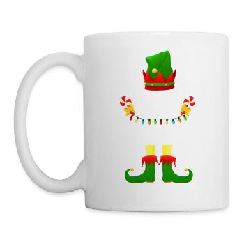 Elf Squad Cute Elf Xmas Lights Noël - Mug blanc - blanc - Gauche