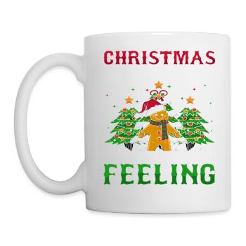 Christmas Is At A Steal It's A Feeling Gingerbread - Tasse - Weiß - Links