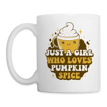 Girl Who Loves Pumpkin Spice Funny Pumpkin - Mug - white - Left