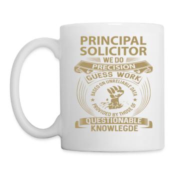 Avocat principal Nous faisons de la précision - Mug blanc - blanc - Gauche