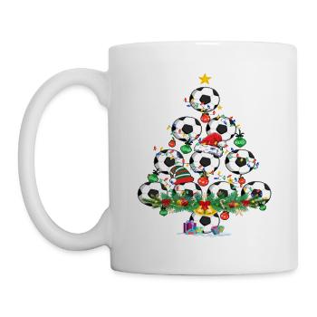 Soccer Christmas Tree Santa Pickleball Lights - Tasse - Weiß - Links