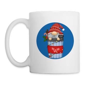 Tout ce que je veux pour Noël, c’est plus de nain de café - Mug blanc - blanc - Gauche
