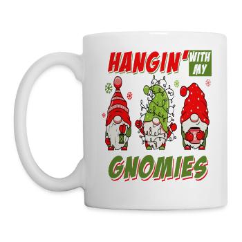 Christmas Hanging With My Gnomies - Tasse - Weiß - Links