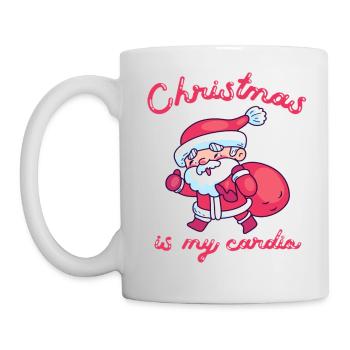Christmas Is My Cardio - Mug - white - Left
