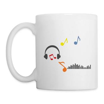 Don't Stop The Music - Tasse - Weiß - Links