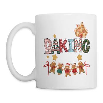 Holiday Baking Team Christmas Gingerbread Family - Mug - white - Left